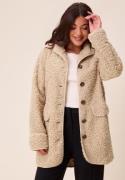 Happy Holly High Neck Bouclé Jacket Nougat 44/46