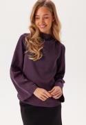 VILA Vilutto High Neck Top Plum Perfect 42