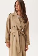 VILA Viaddison L/S LONG TRENCHCOAT  Savannah Tan 34