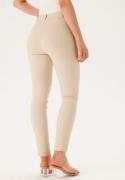 BUBBLEROOM Selene Stretchy Ankle Push-Up Trousers Light beige 42