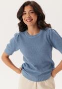 VILA Vidalo O-Neck S/S knit top Blissful Blue XS