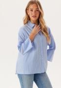 ONLY Onlaugusta Shirt  Cloud Dancer Stripes:blue Stri M