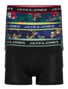 Jacflower Trunks 3 Pack.noos Boxershorts Black Jack & J S