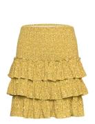 Silvia Skirt Kort Nederdel Yellow MAUD