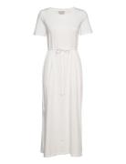 Orika Maxi Tee Dress Maxikjole Festkjole White Residus