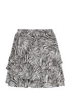 Zebra Flnce Skirt Kort Nederdel Multi/patterned Michael Kors