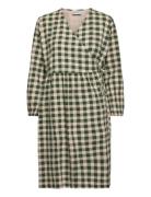 Check Wrap Dress Kort Kjole Multi/patterned Bobo Choses