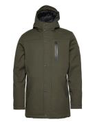 Hooded Jacket Parka Jakke Khaki Green Revolution