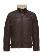 Axel Classic Pile Suede Jacket Læderjakke Skindjakke Brown Jofama