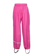 Rainwear Pants -Solid Pu Outerwear Rainwear Bottoms Pink CeLaVi