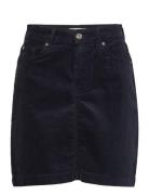 Dnm Mini Skirt Hw Cord Clr Kort Nederdel Navy Tommy Hilfiger