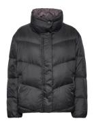 Quilted Jacket With Recycled Down Filling Foret Jakke Black Esprit Cas...