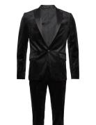 Velvet Tuxedo Suit Habit Black Lindbergh