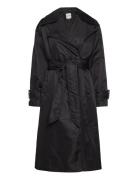 Deela-M Trenchcoat Frakke Black MbyM