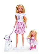 Steffi Love Cute Walk Toys Dolls & Accessories Dolls Multi/patterned S...