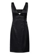 Long Mini Length Strap Dress Kort Kjole Black IVY OAK