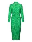 Envictoria Ls Long Dress Aop 6891 Maxikjole Festkjole Green Envii