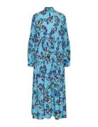 Yastopaz Ls Long Dress S. Maxikjole Festkjole Blue YAS