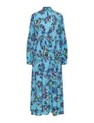 Yastopaz Ls Long Dress S. Maxikjole Festkjole Blue YAS