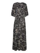 Slzaya Flowy Maxi Dress Ss Maxikjole Festkjole Black Soaked In Luxury