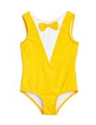 Bow Swimsuit Badedragt Badetøj Yellow Mini Rodini