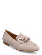 Loafer Loafers Flade Sko Beige Gabor