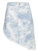 Saffars Skirt Kort Nederdel Blue Résumé
