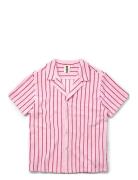 Naram Knitted Shirt Pyjamas Nattøj Pink Bongusta