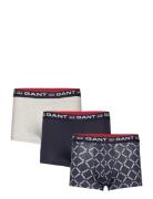 Gant Print Trunk 3-Pack Boxershorts Navy GANT