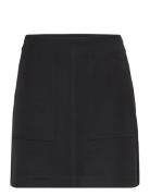 Yasloui Hw Short Skirt Kort Nederdel Black YAS