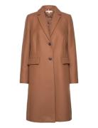 Wool Blend Classic Coat Outerwear Coats Winter Coats Brown Tommy Hilfi...
