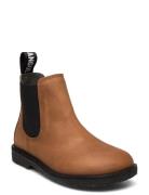 Booties - Flat - With Elastic Boots Støvler Brown ANGULUS