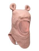 Balaclava Ears Soft Wool Accessories Headwear Balaclava Pink Huttelihu...