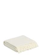 Logo Throw Home Textiles Cushions & Blankets Blankets & Throws Cream G...