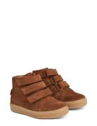 Gerd Tex Velcro Bootie Boots Støvler Brown Wheat