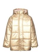 Sgcaroline Foil Puffer Jacket Foret Jakke Gold Soft Gallery