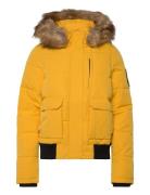 Everest Hooded Puffer Bomber Bomberjakke Yellow Superdry