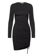 Viscose Dress Kort Kjole Black Rosemunde