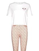 Onlliga X-Mas Nightwear Set Pyjamas Nattøj White ONLY