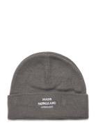 Isak Logo Ambas Beanie Accessories Headwear Beanies Grey Mads Nørgaard