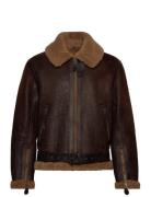 Wilder Jacket Ebony/Dark Sandst Læderjakke Skindjakke Brown Belstaff