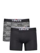 Levis Men Distorted Logo Aop Boxer Boxershorts Black Levi´s