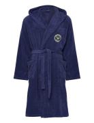 Men's Woven Bathrobe Morgenkåbe Badekåbe Blue Emporio Armani