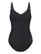 Women's Bodylift Swimsuit Manuela U Back Badedragt Badetøj Black Arena