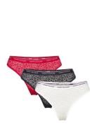 3 Pack Thong Lace G-streng Undertøj White Tommy Hilfiger