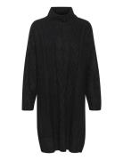 Crcabin Knit Dress - Mollie Fit Kort Kjole Black Cream