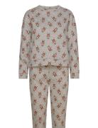 Pcxmas Chilli Sweat Set Jrs Bc Pyjamas Nattøj Grey Pieces