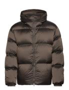 Hooded Puffer Jacket Foret Jakke Brown Filippa K