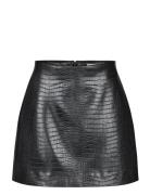 Amillia Skirt Kort Nederdel Black Second Female