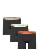 Boxer Brief 3Pk Boxershorts Black Calvin Klein